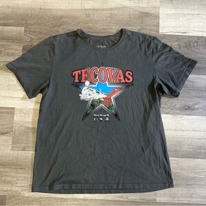Tecovas Boots Austin Texas Graphic T Shirt Mens L Blue Vintage 90s Streetwear